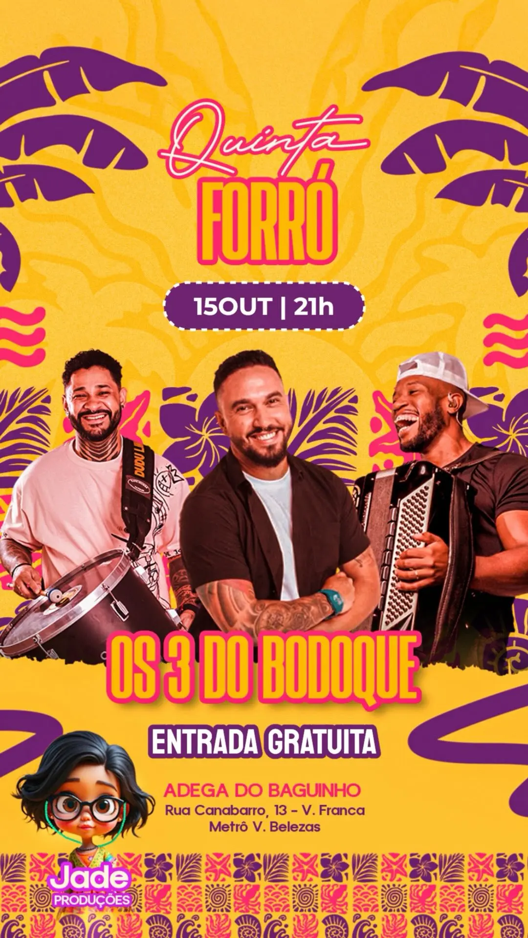 Flyer de Os 3 do Bodoque