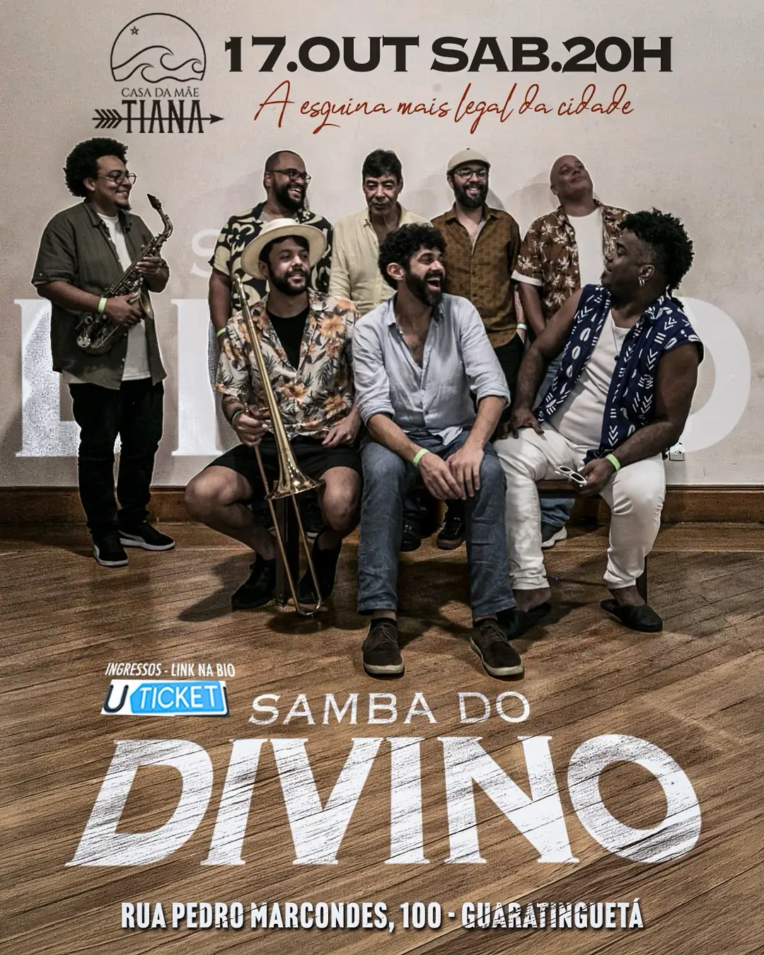 Flyer de Samba do Divino