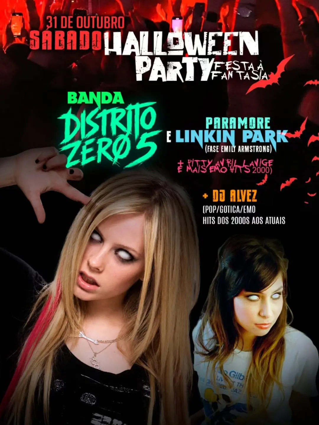 Flyer de Distrito Zero 5 e Dj Alvez