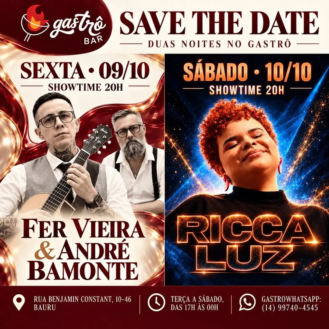 Flyer de Ricca Luz