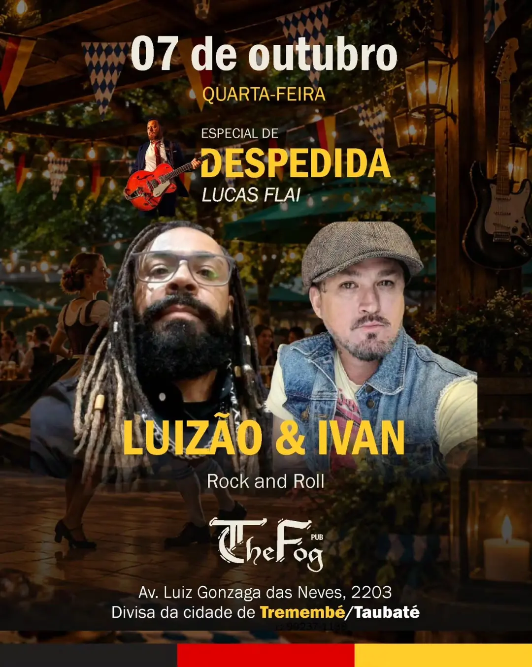 Flyer de Ivan Rocha e Luizão