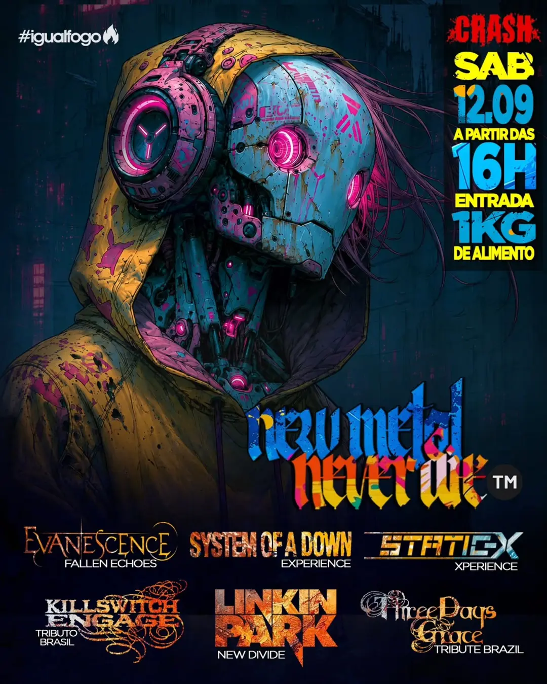 Flyer de System of a Down Experience e mais 6 artistas