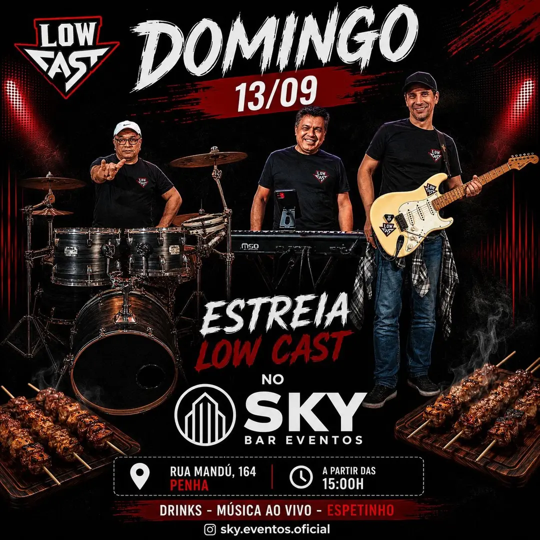 Flyer de Banda Low Cast