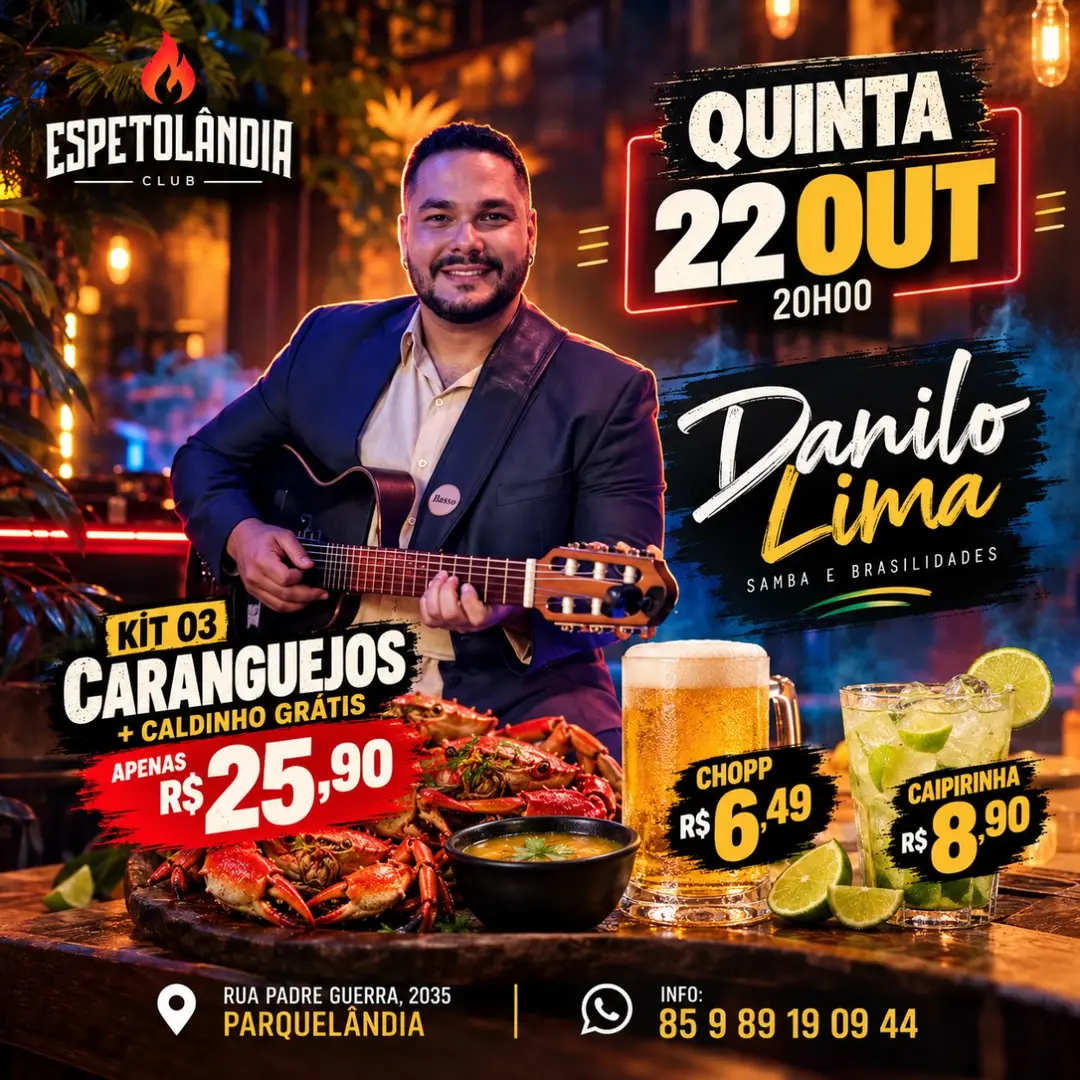 Flyer de Danilo LIMA