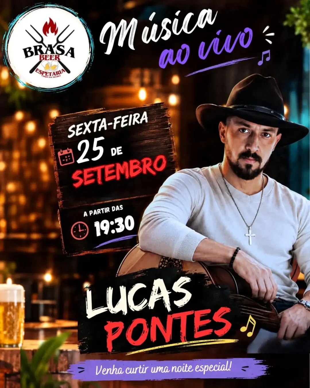 Flyer de Luccas Pontes