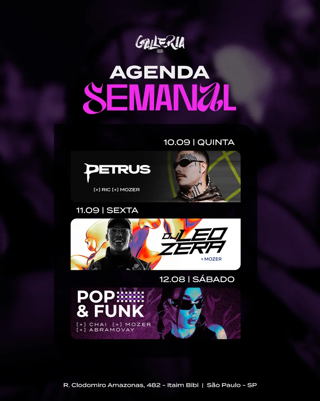 Flyer de Chai, rafaa.abramovay e djmozer