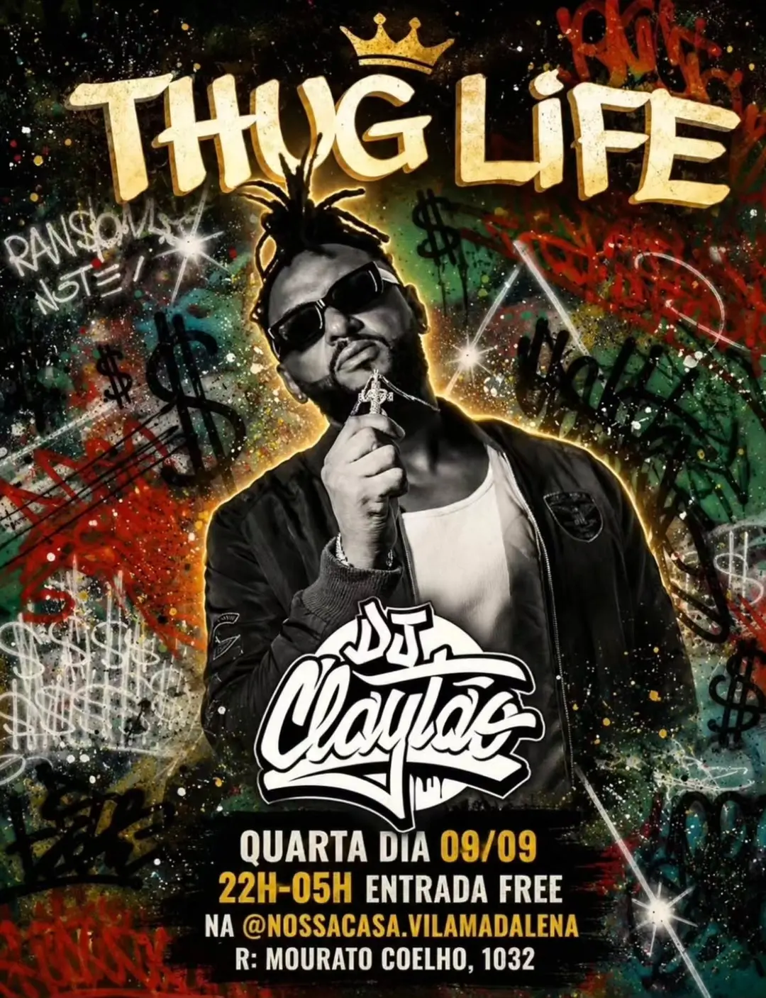 Flyer de Dj Claytão