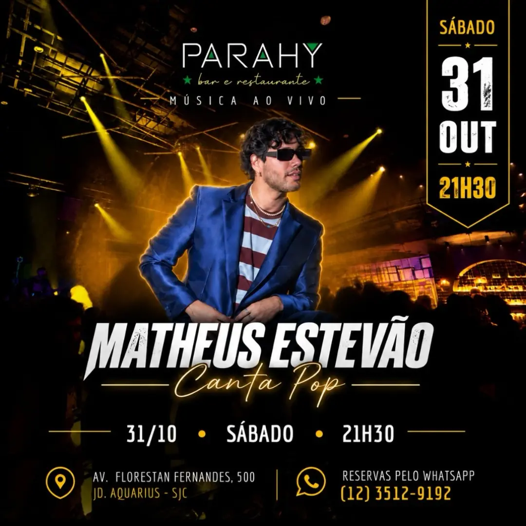 Flyer de Matheus Estevão
