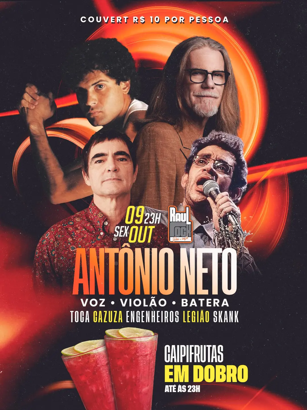 Flyer de Antonio Neto