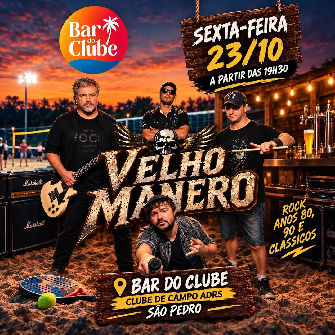 Flyer de Banda Velho Manero