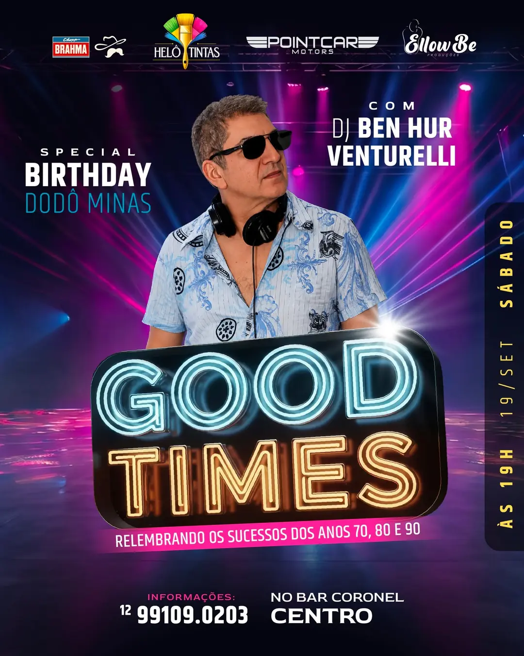 Flyer de DJ Ben Hur Venturelli