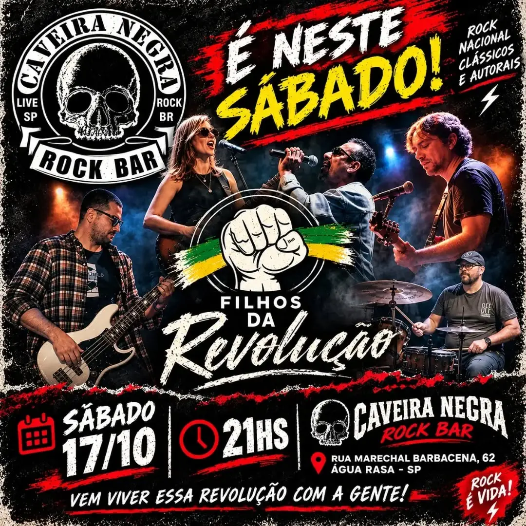 Flyer de Filhos da Revolução