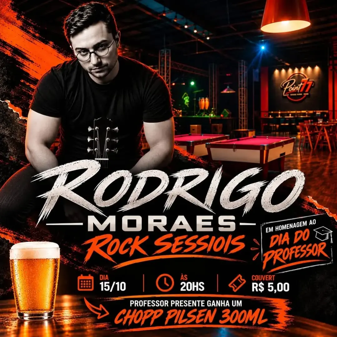 Flyer de Rodrigo Moraes