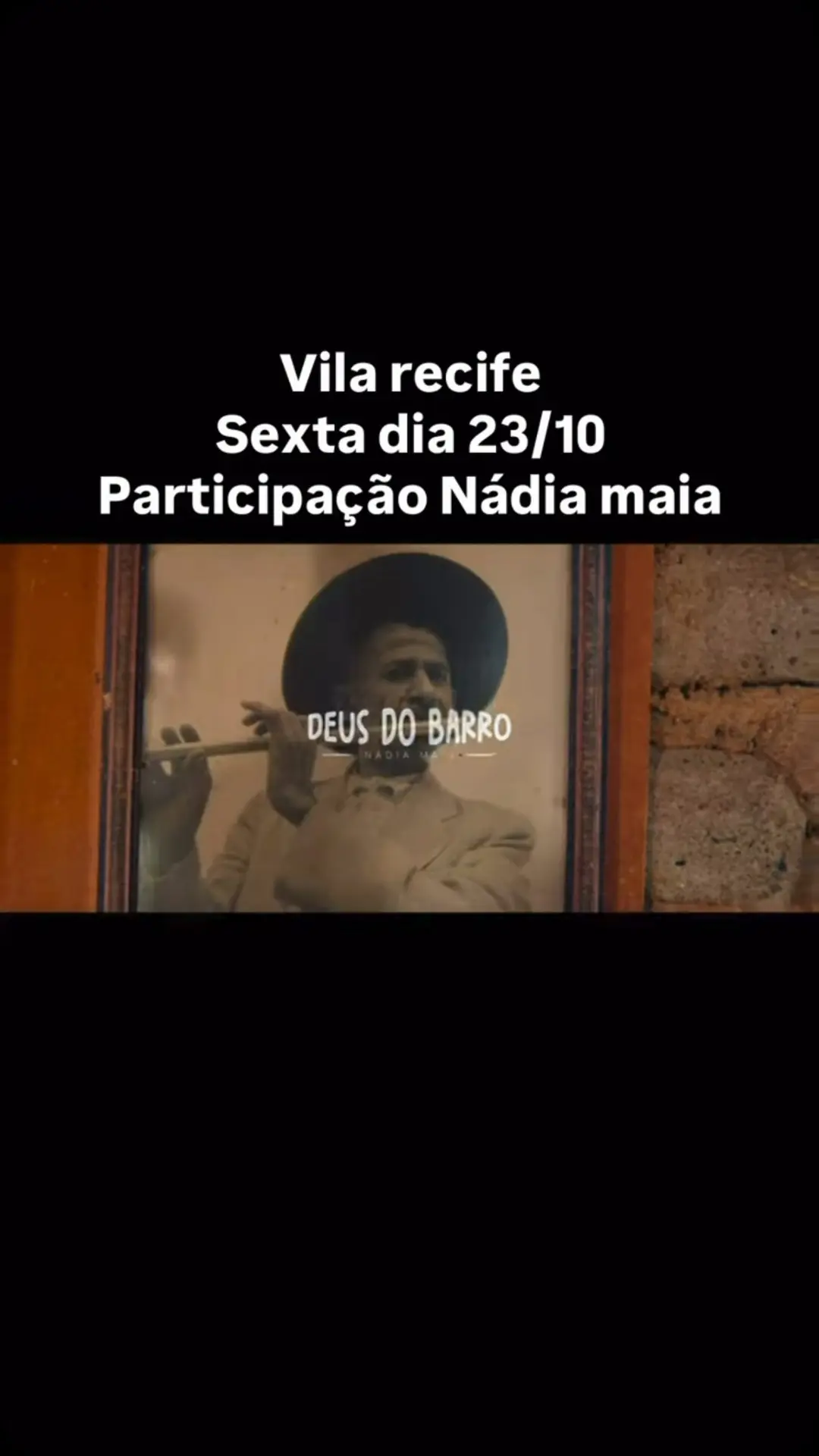 Flyer de Nádia Maia, João Magalhães Neto e Maciel Melo