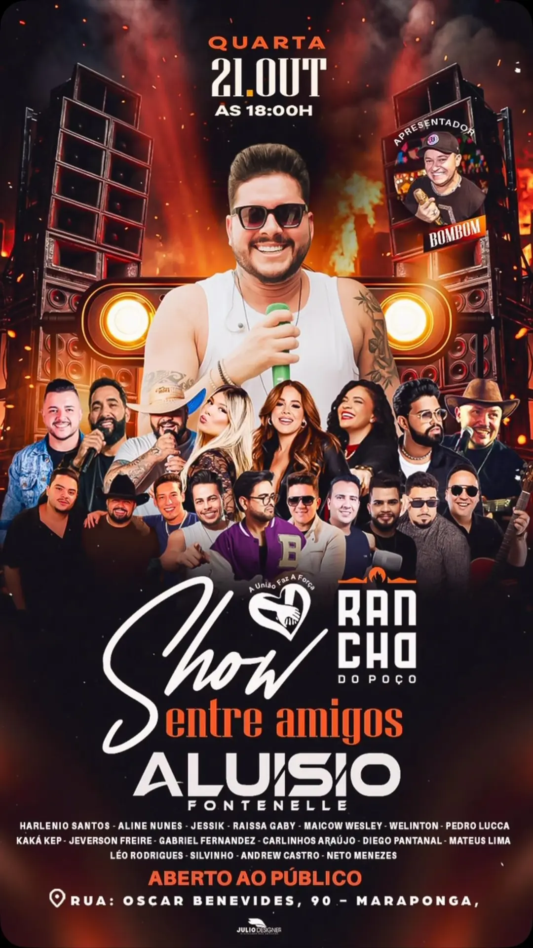 Flyer de Aluísio Fontenelle