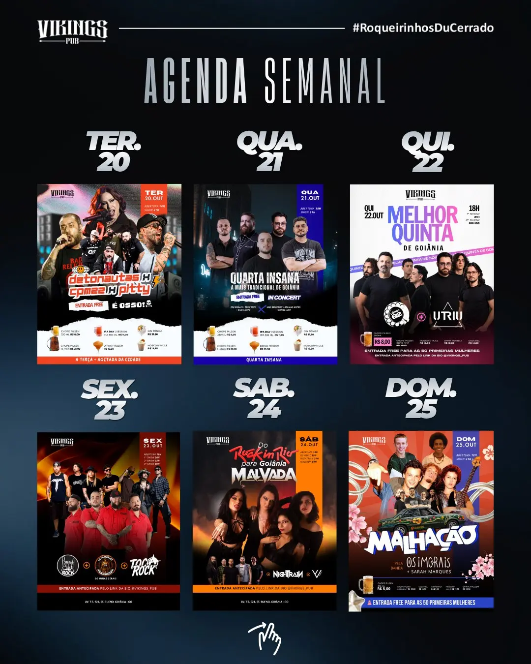 Flyer de Bandinha de Rock, Locomotiva 34 e Toca Rock
