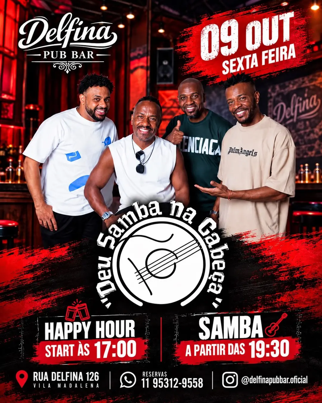 Flyer de Deu Samba na Cabeça Oficial