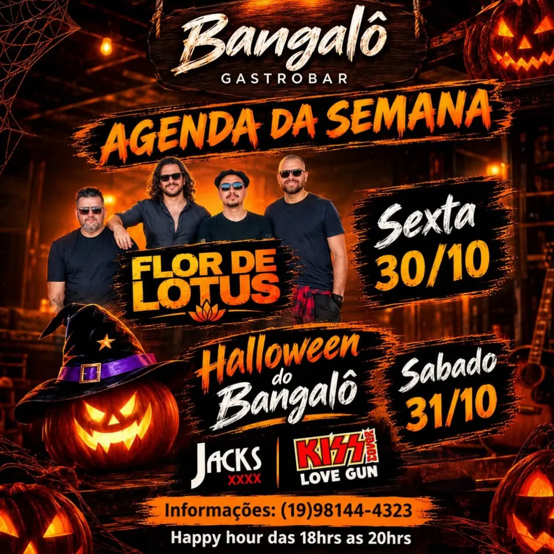 Flyer de Banda Flor de Lotus