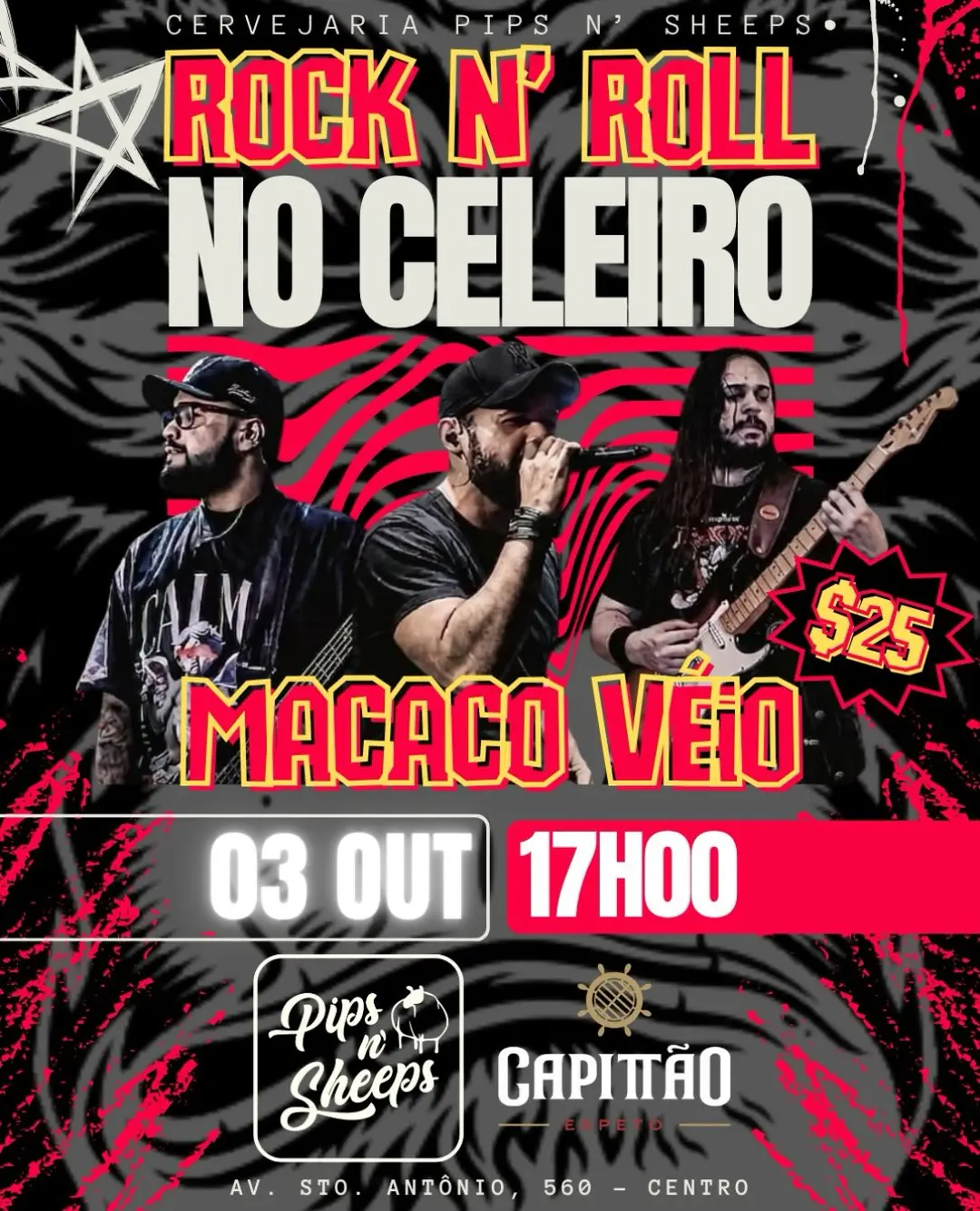 Flyer de Banda Macaco Véio Oficial