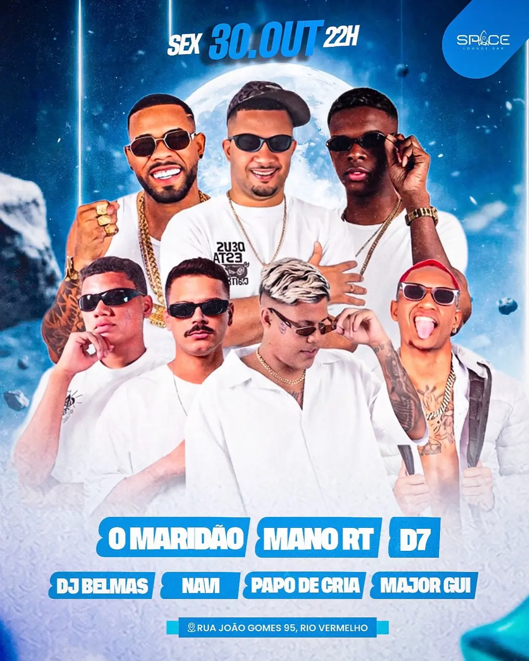 Flyer de Omaridao Oficial, Mano RT, DJ Navi e mais 4 artistas