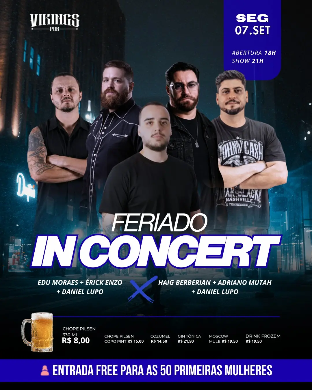 Flyer de Edu Moraes, Erick Utriu e mais 4 artistas