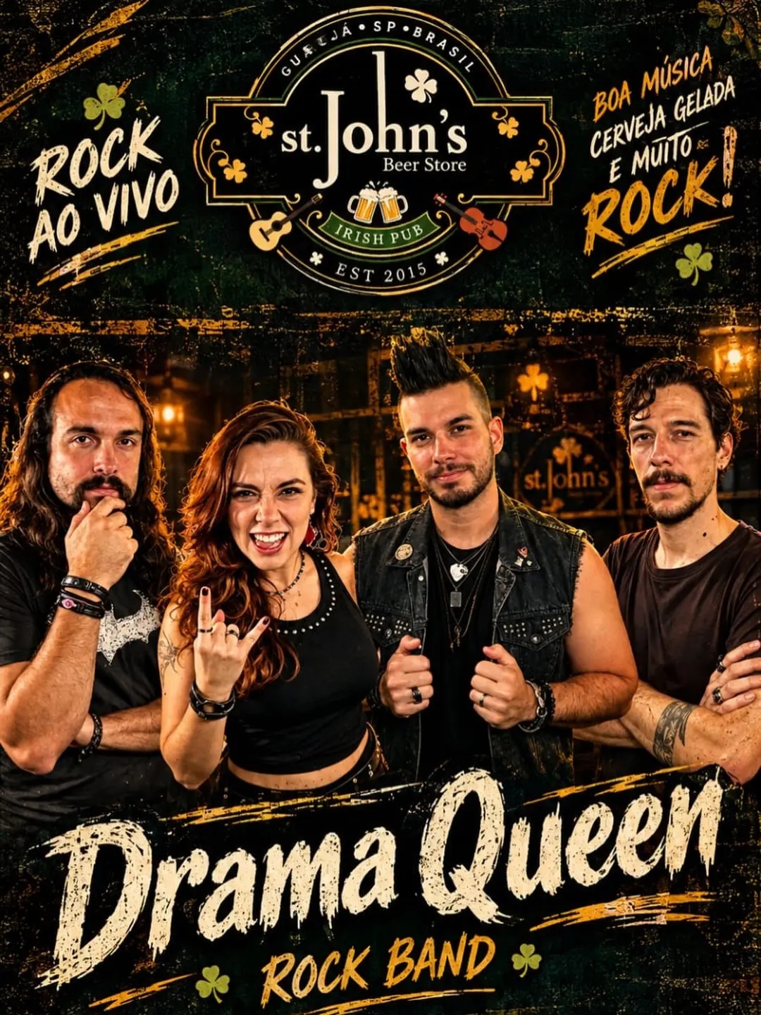 Flyer de Banda Drama Queen