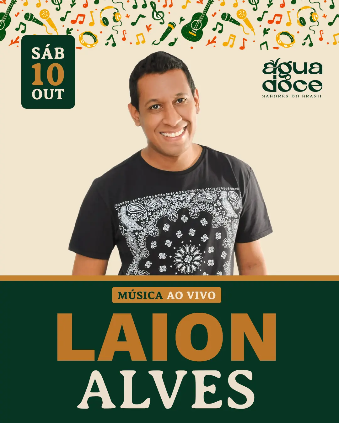 Flyer de Laion Alves