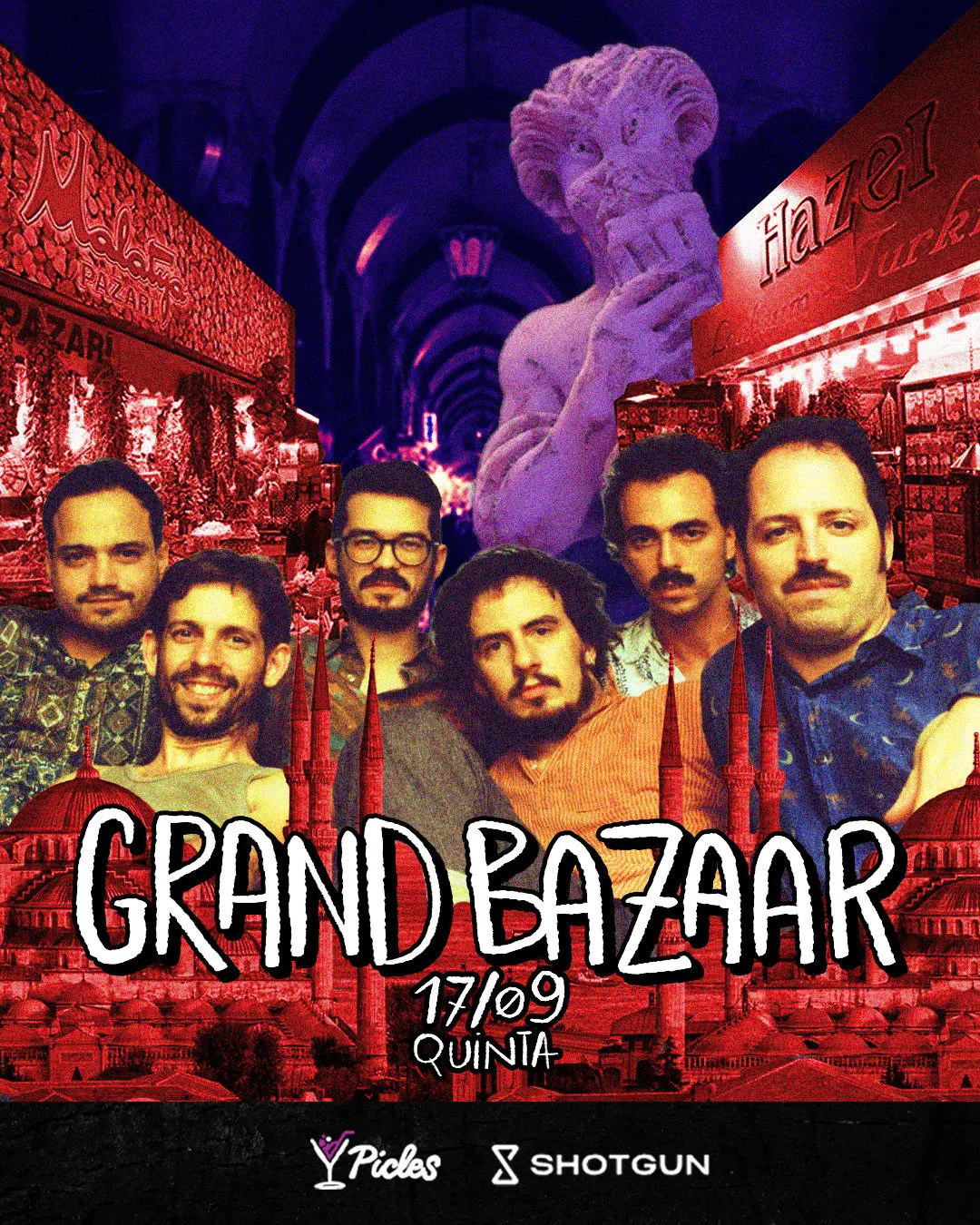 Flyer de Bazuros, Lebre Lebre e mais 4 artistas