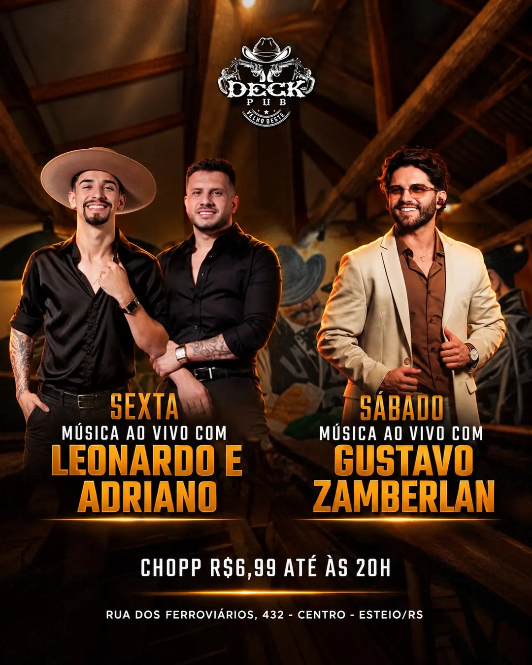 Flyer de Gustavo Zamberlan