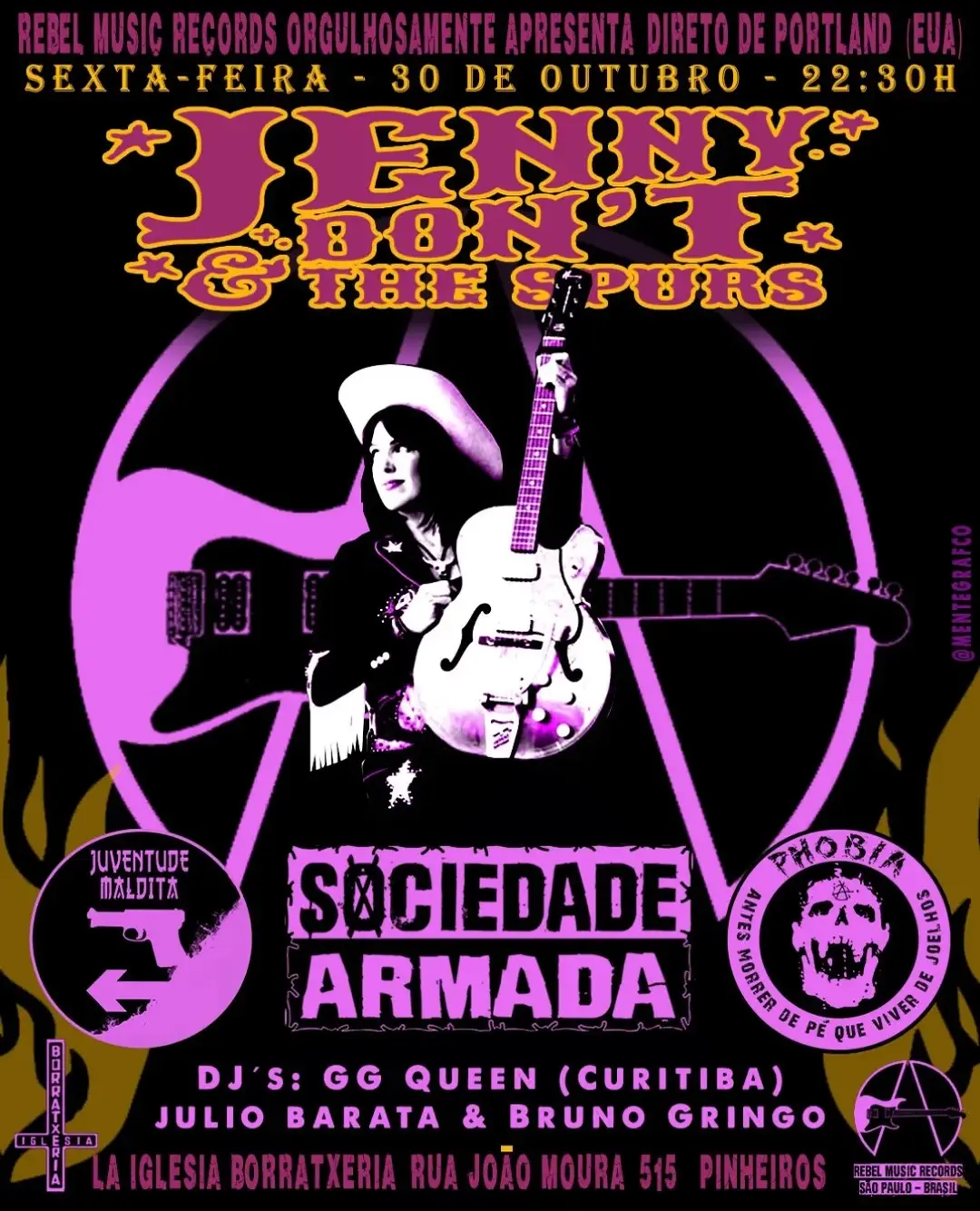 Flyer de Jenny Don't and the Spurs