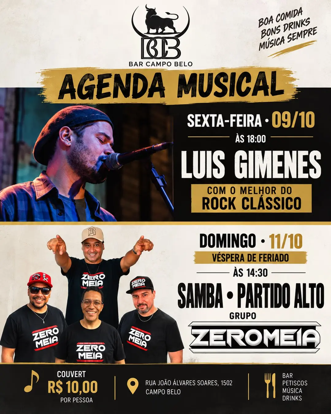 Flyer de Grupo Zero Meia
