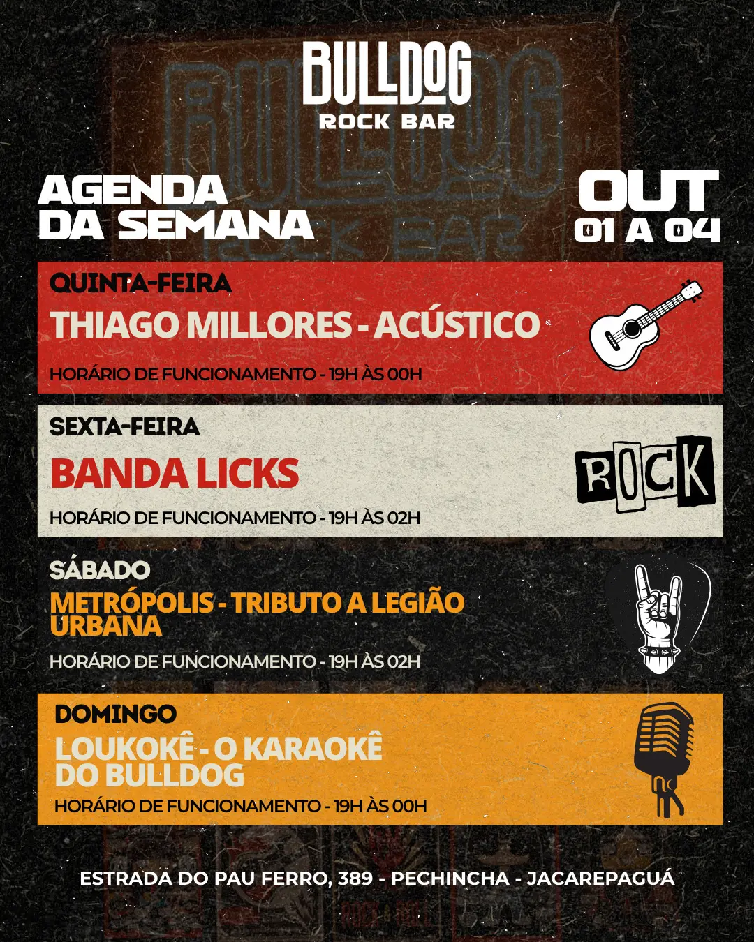 Flyer de Tributo Legião Urbana e Metrópolis