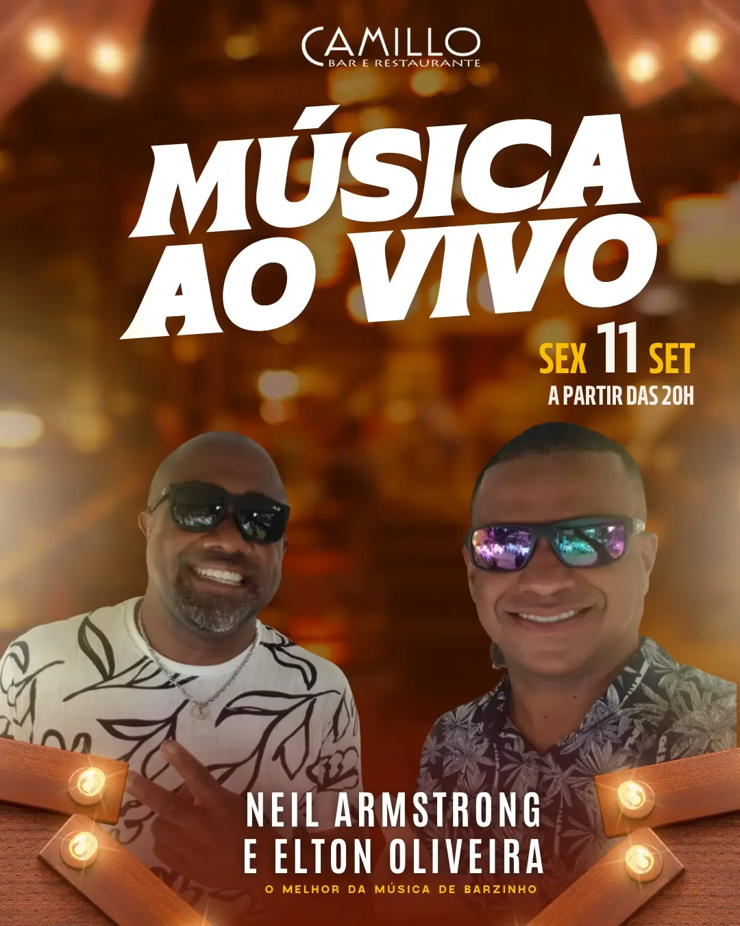Flyer de Neil Armstrong e Elton Oliveira