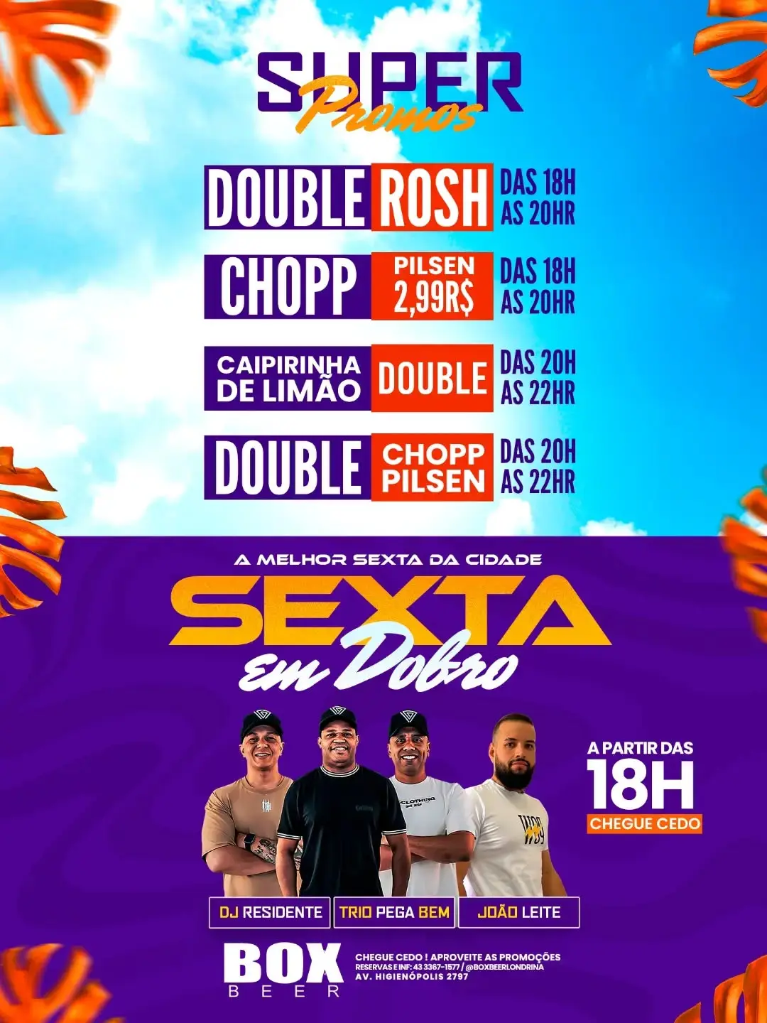 Flyer de Trio Pega Bem e João Leite