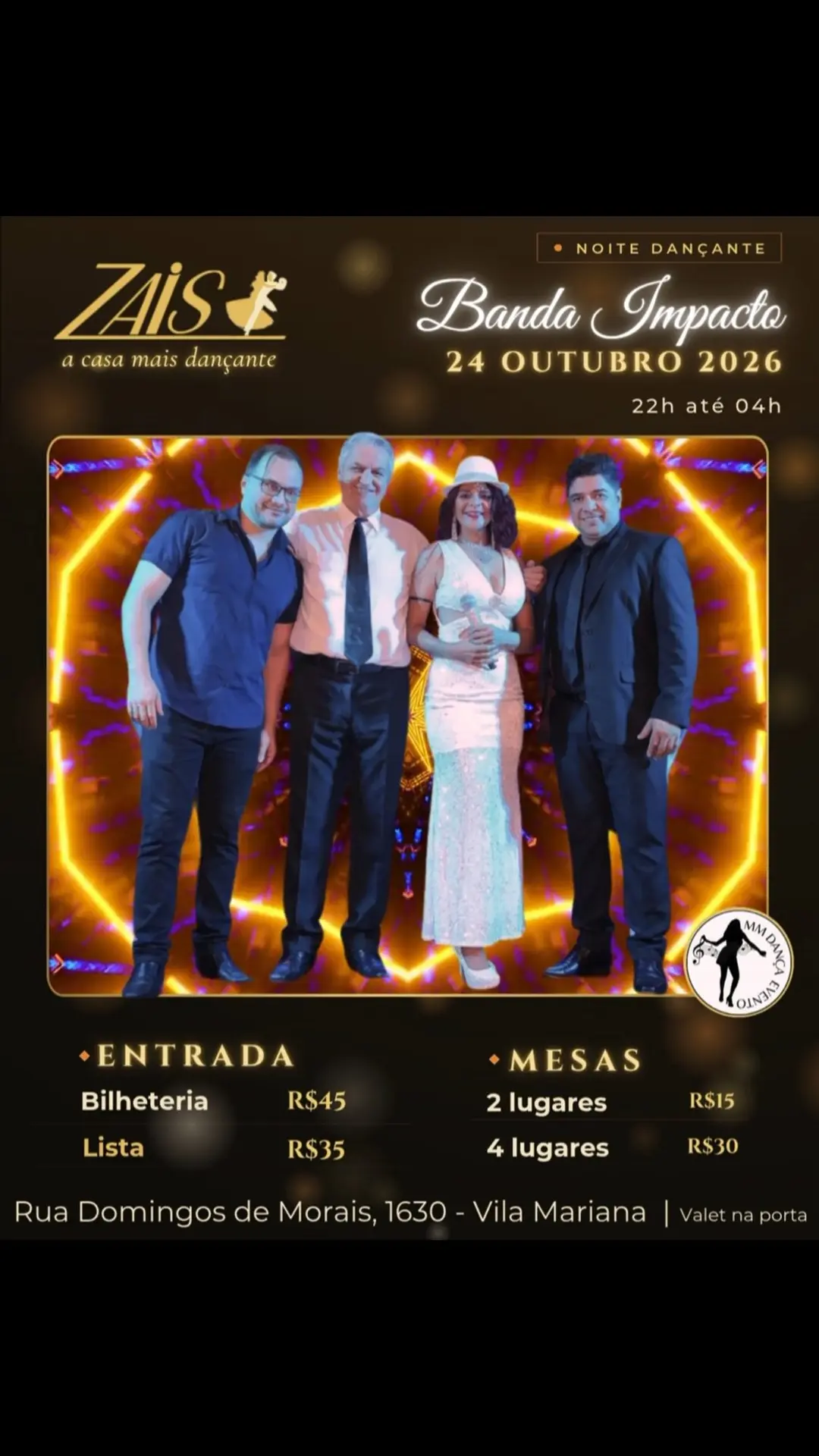 Flyer de Banda Impacto