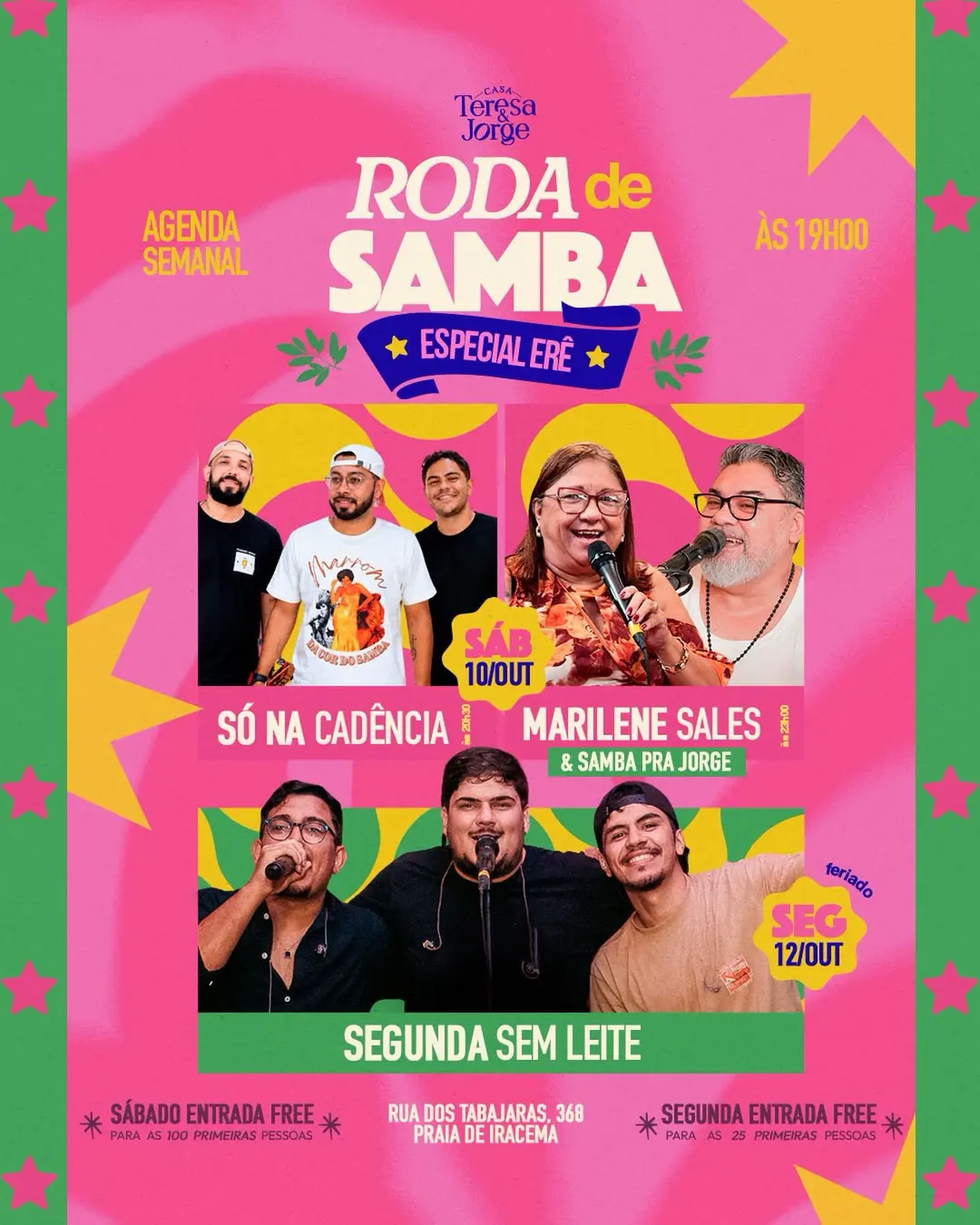Flyer de Samba de Erê