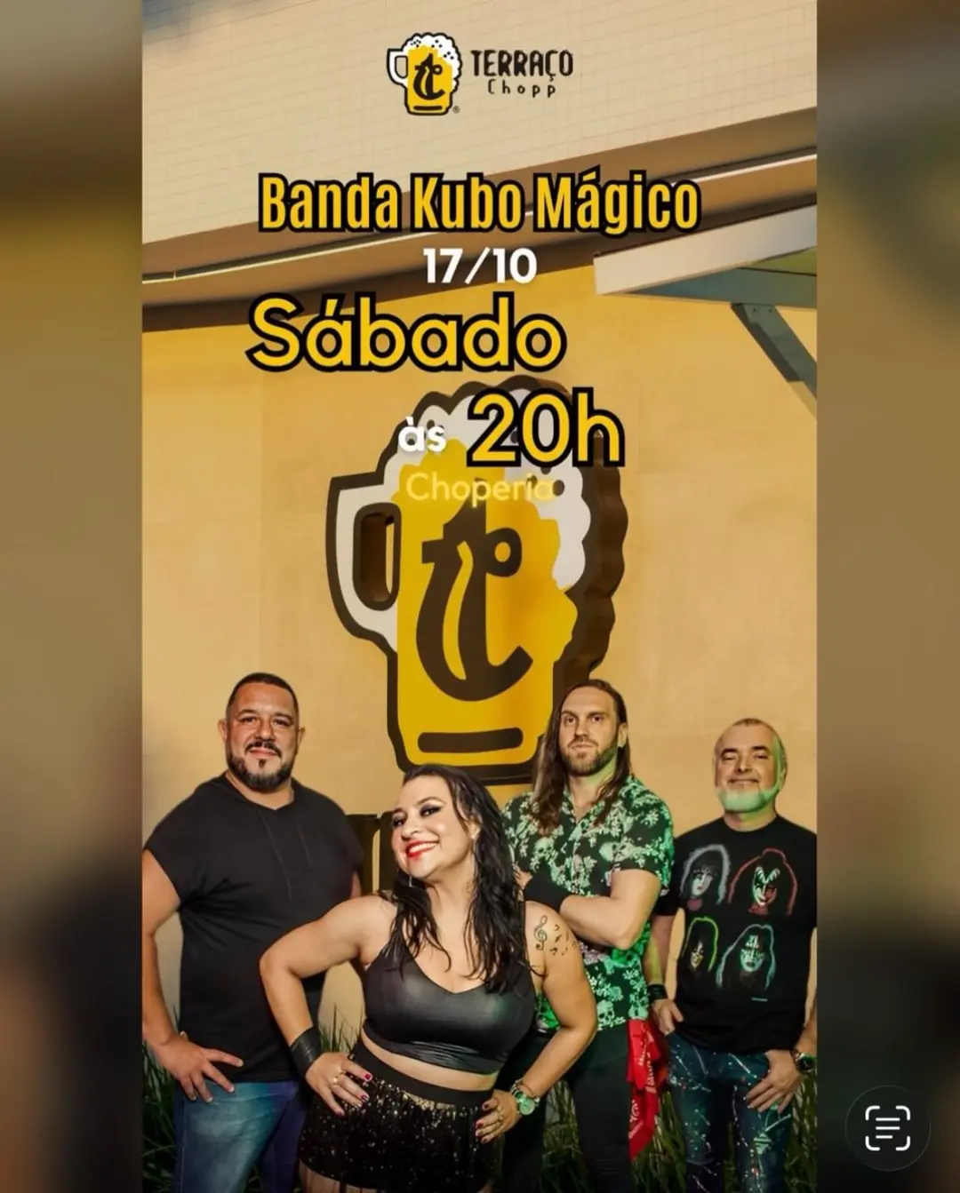 Flyer de Banda Kubo Mágico