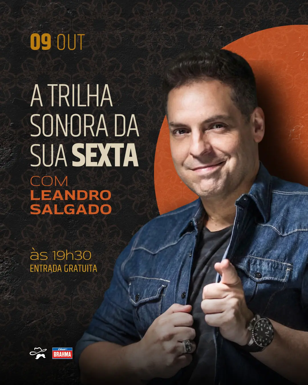 Flyer de Leandro Salgado
