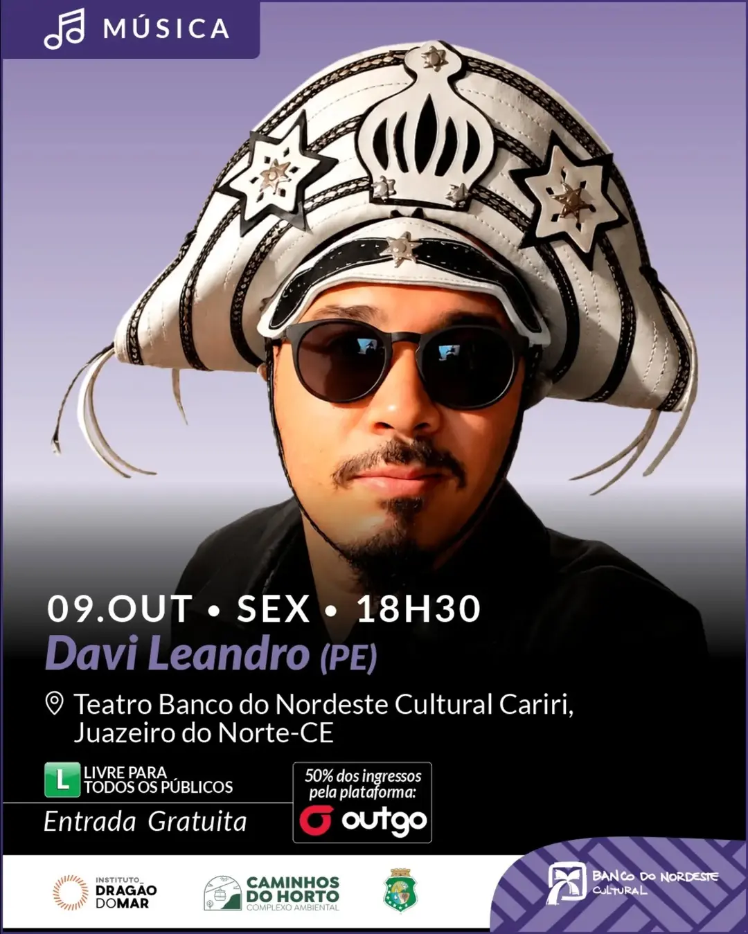 Flyer de Davi Leandro