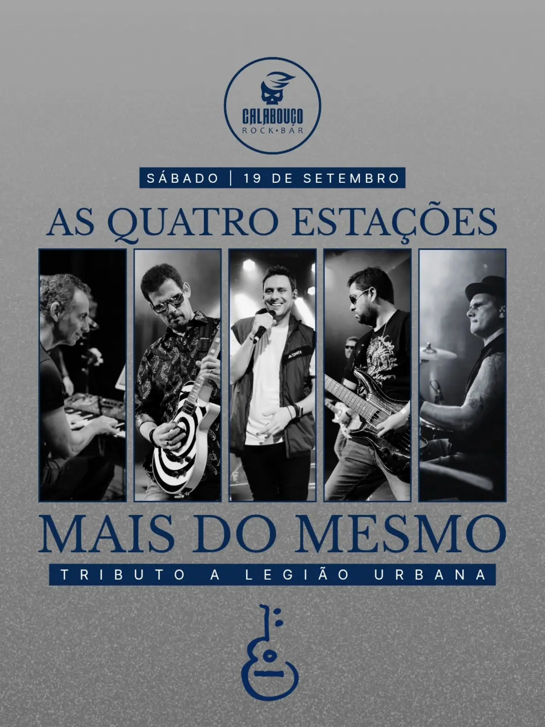 Flyer de Mais do Mesmo, Show As Quatro Estações e mais 1 artista