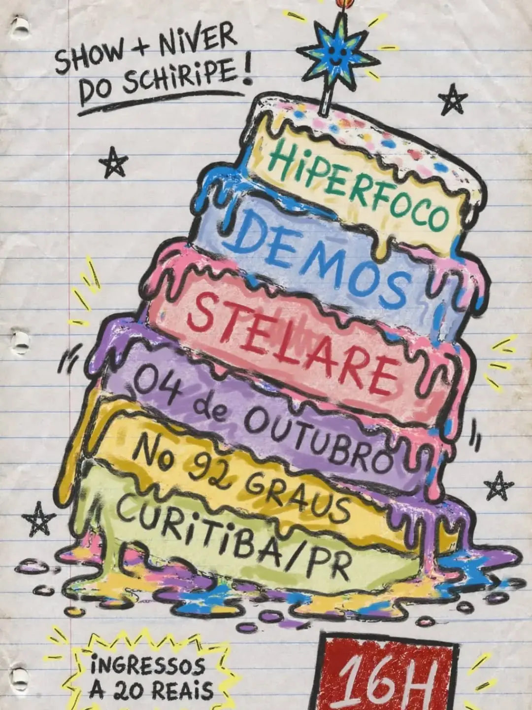 Flyer de Stelare, Hiperfoco, Demos, Nois e hiperpoco.mp3