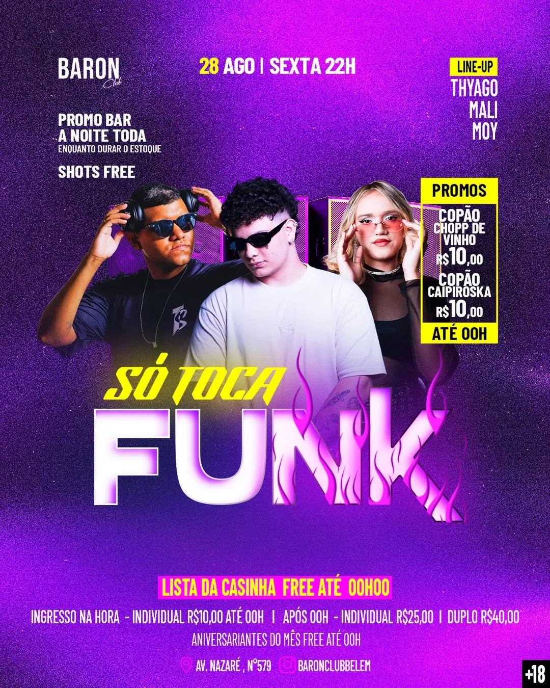 Flyer de Mali DJ, DJ Moy e thyagosilvadj