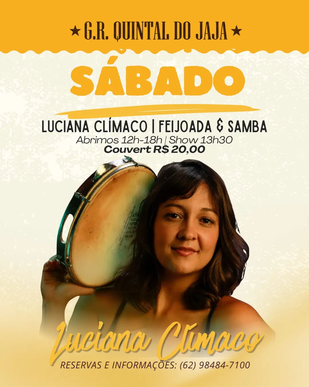 Flyer de Luciana Clímaco