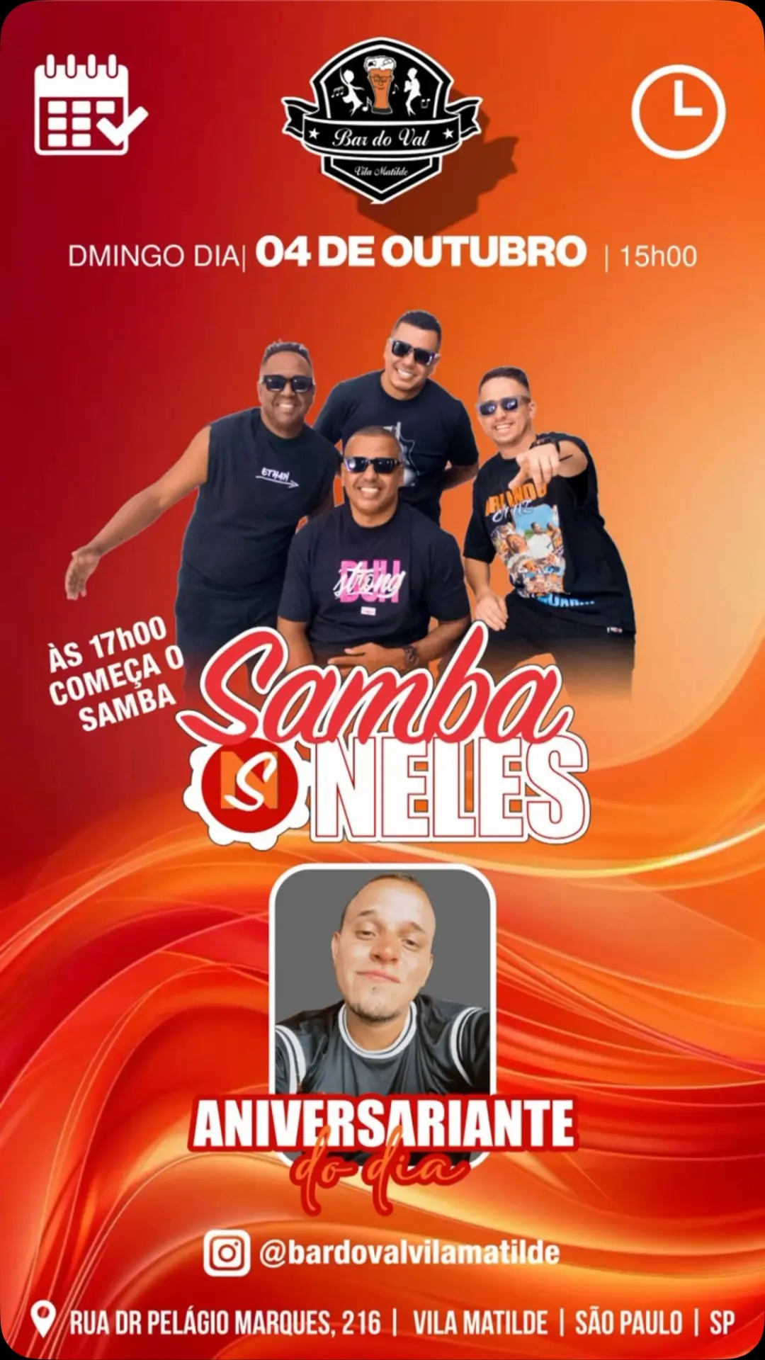 Flyer de Samba Neles