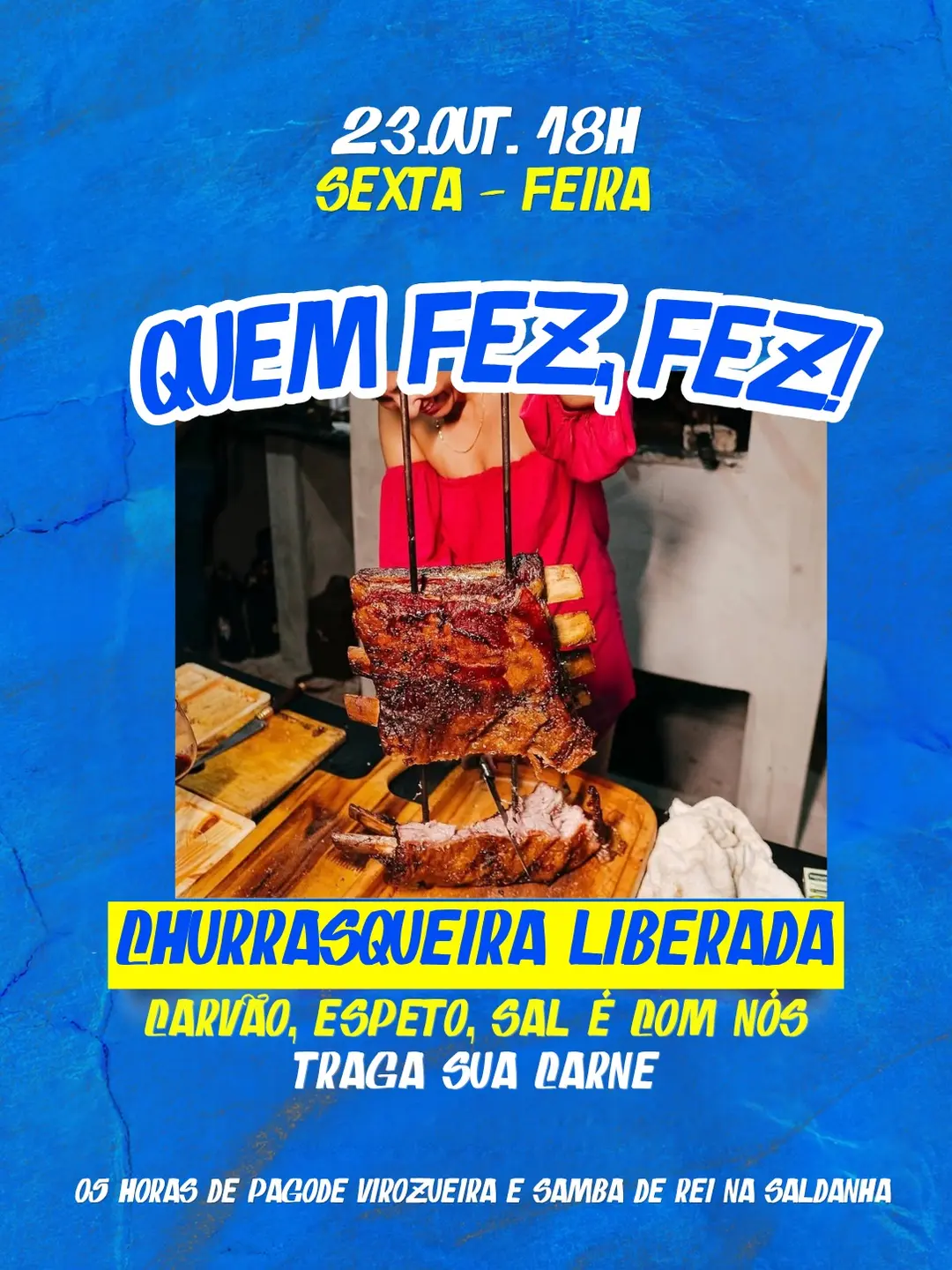 Flyer de Virozueira e Samba de Rei
