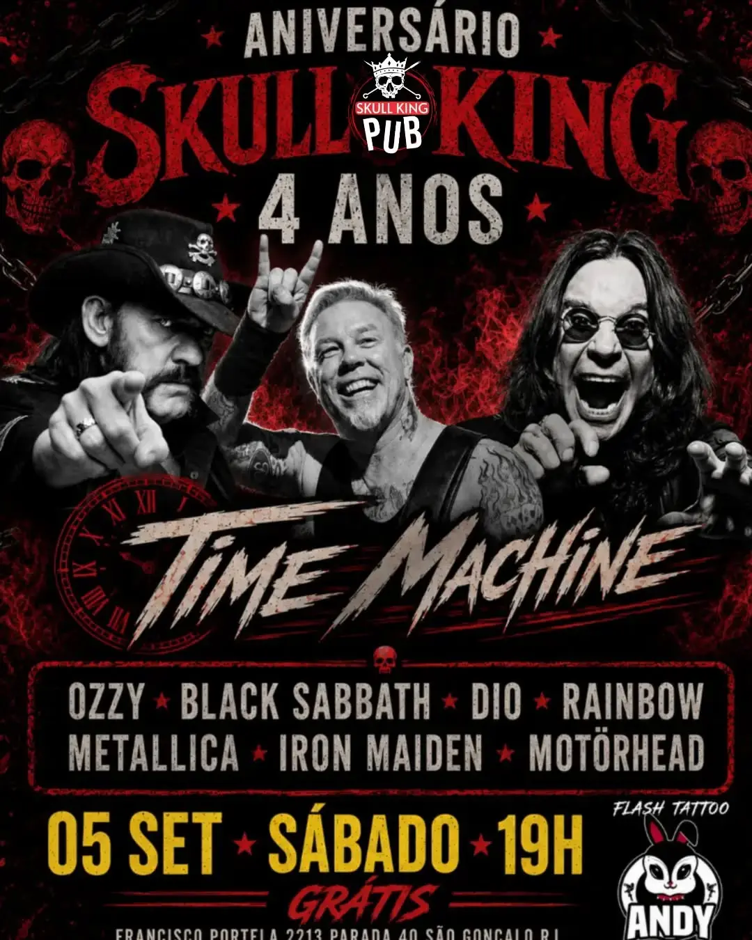 Flyer de bandatimemachinerock