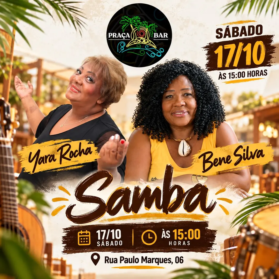 Flyer de Bene Silva e Yara Rocha