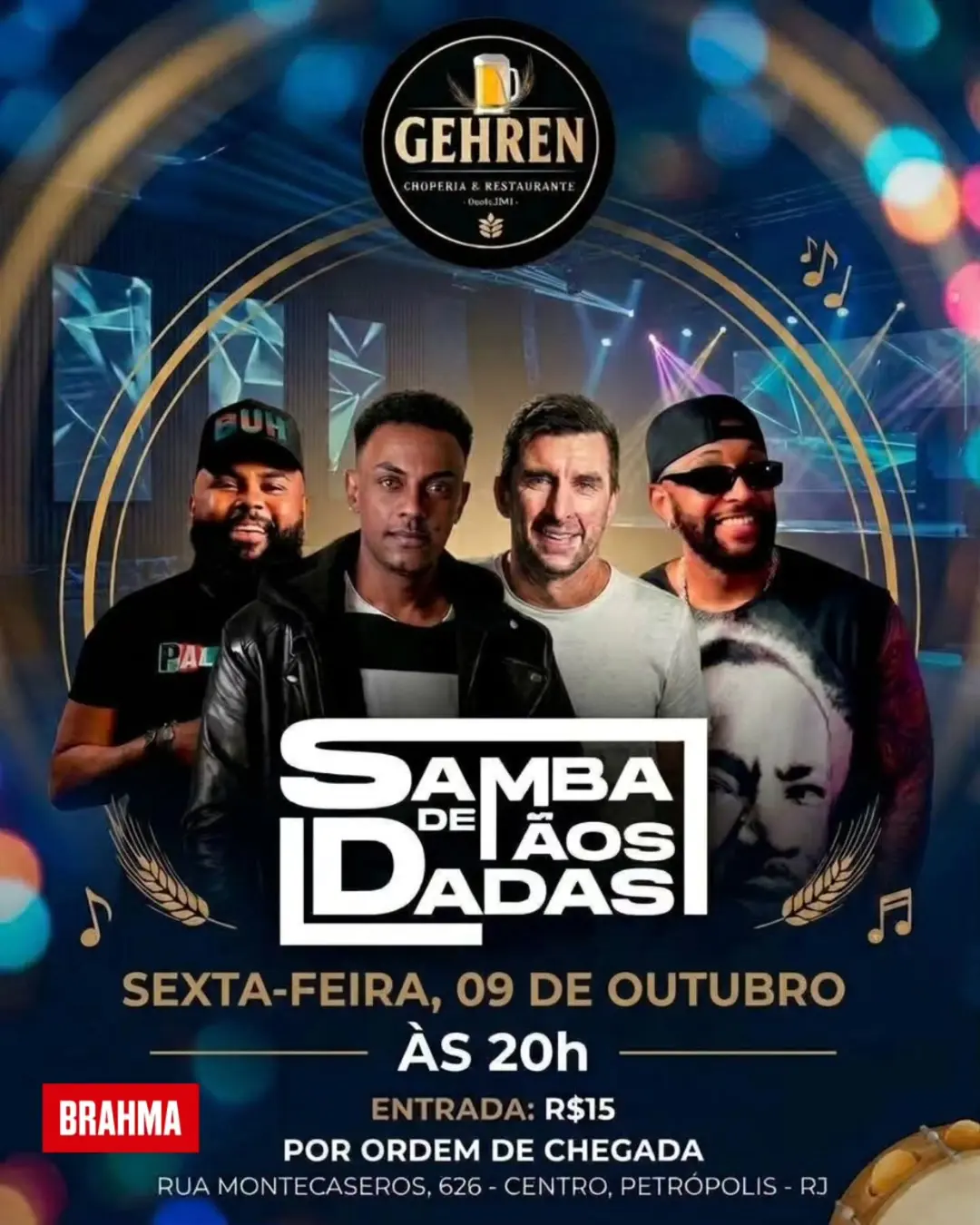 Flyer de Samba de Mãos Dadas