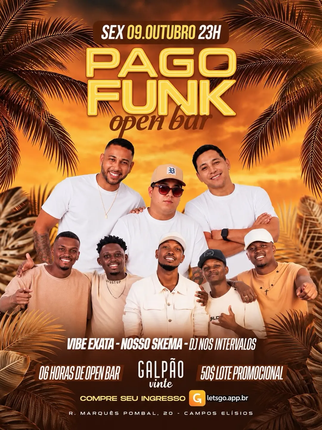 Flyer de Vibe Exata e Nosso Skema