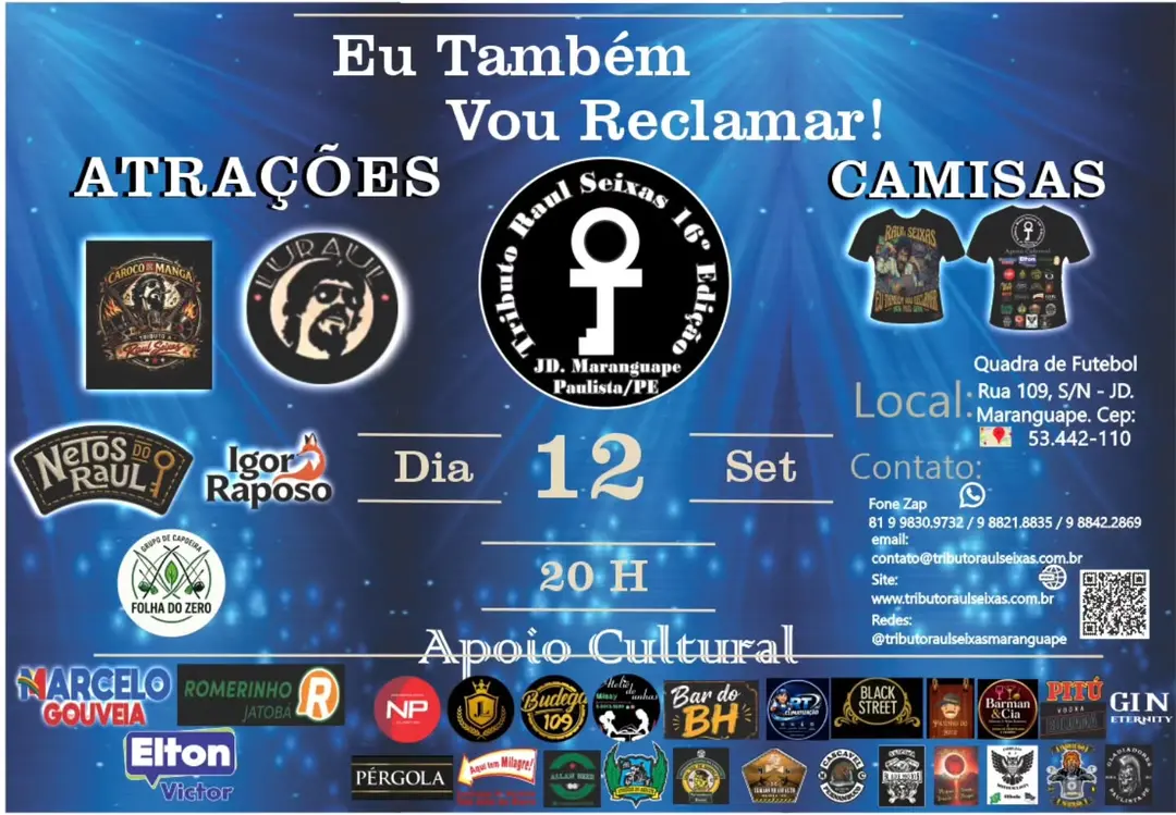 Flyer de Rafael Malaquias